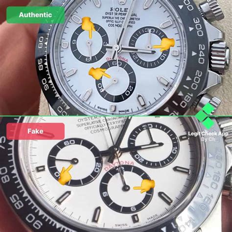 rolex daytona fake vs original|rolex daytona counterfeit watch.